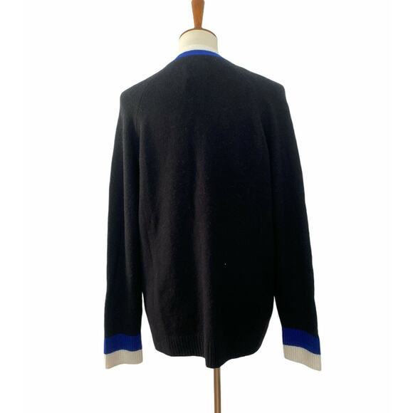 Court & Rowe Womens Stripe Trim Cardigan Sweater Button Up Black S Small - Picture 4 of 8